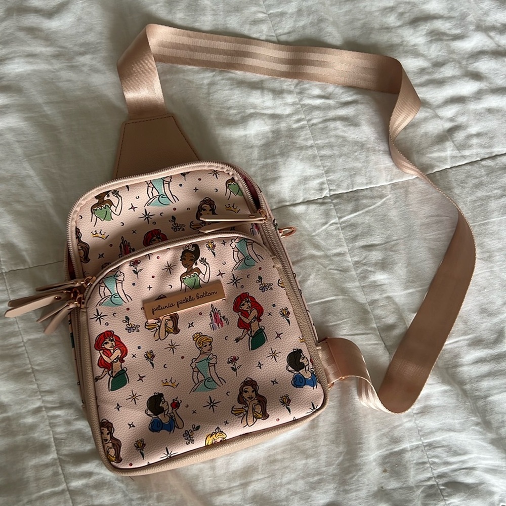 Petunia Pickle Bottom Criss-Cross Sling Diaper Bag Disney Princess
